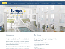 Tablet Screenshot of europeairconditioning.com